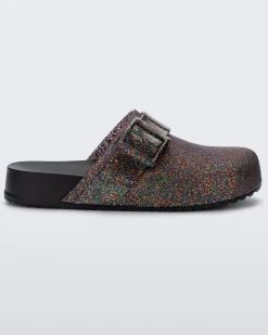 New Melissa Cozy Clog Mixed Glitter/Black