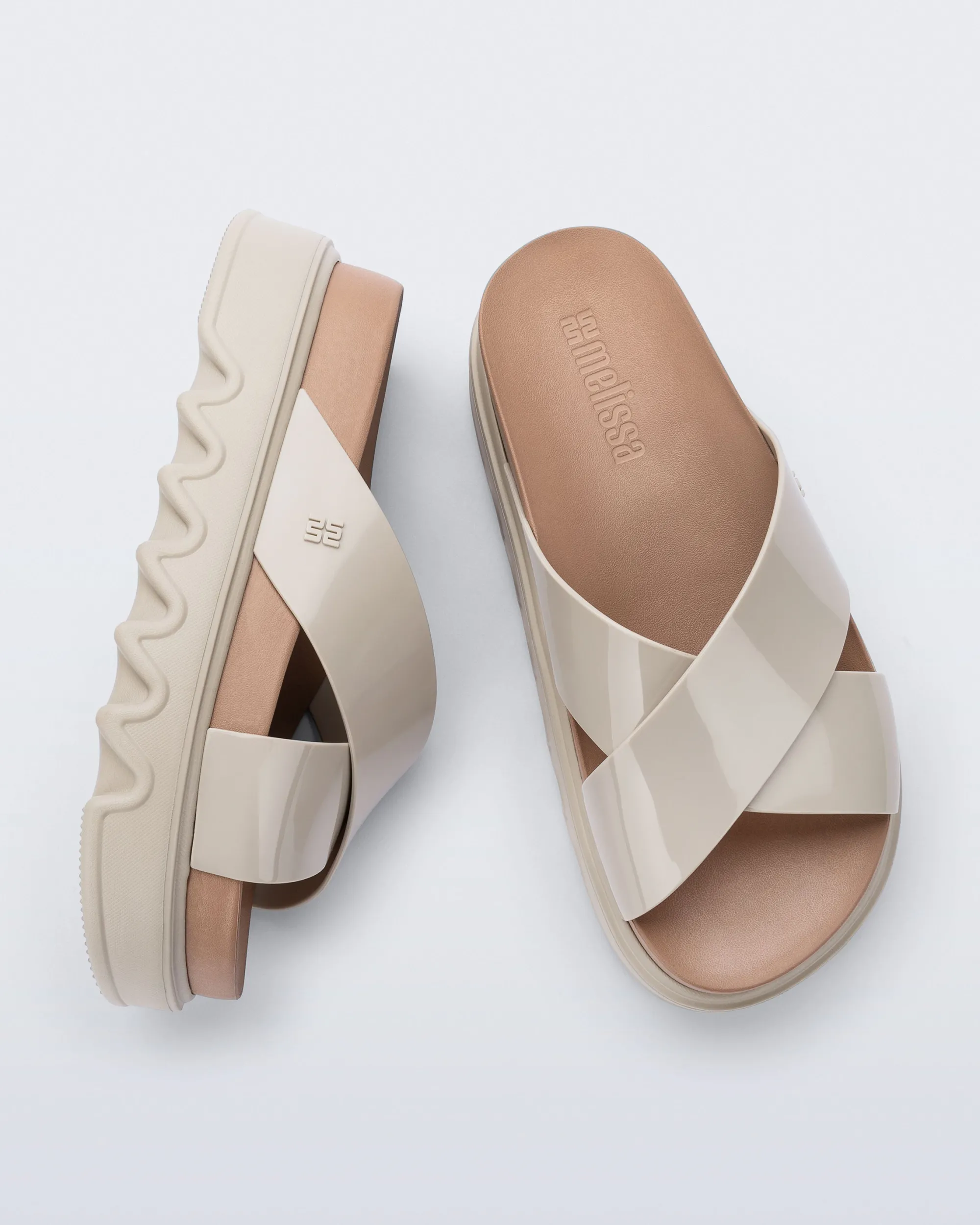 Melissa Cozy Cross Platform Beige/Brown