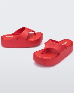 New Melissa Free Platform Thong Red