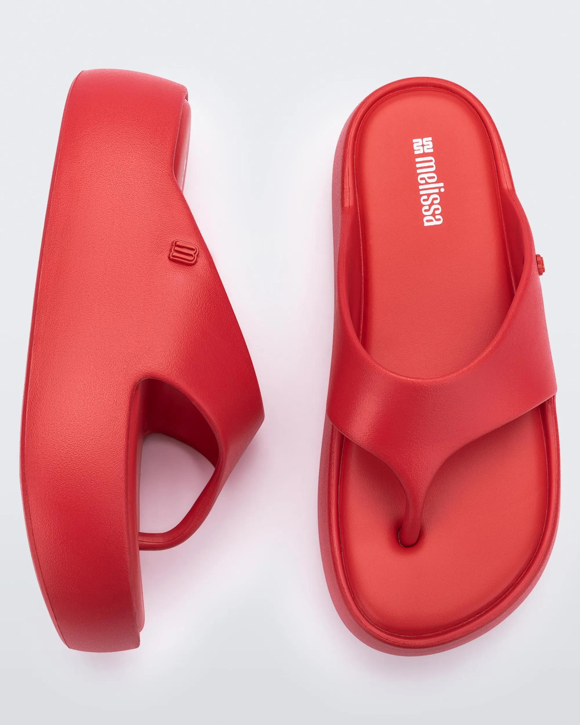 New Melissa Free Platform Thong Red