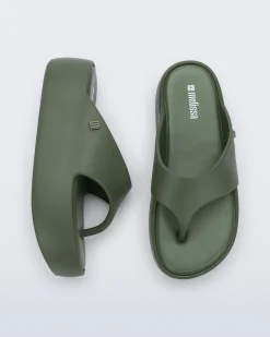 Outlet Melissa Free Platform Thong Green