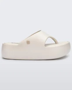 Best Melissa Free Platform Thong Beige