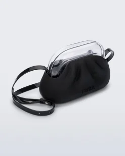 Clearance Melissa Glass Bag Black/Clear