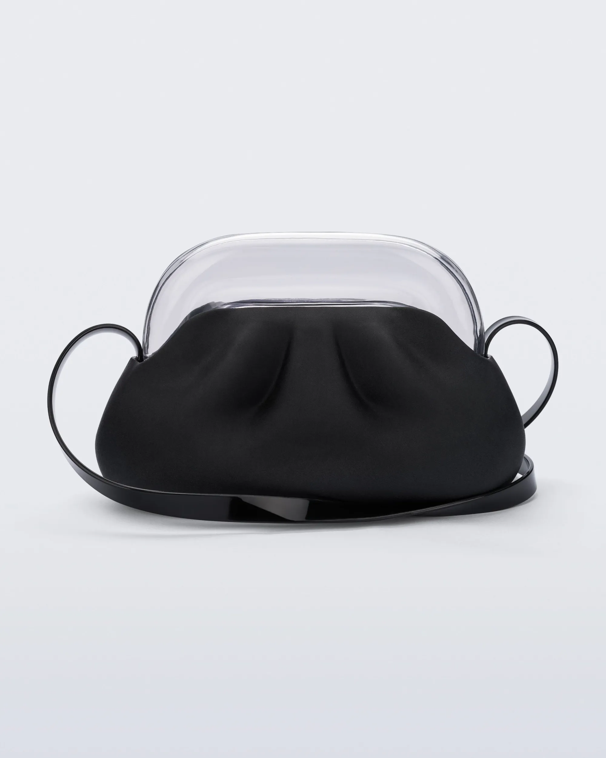 Clearance Melissa Glass Bag Black/Clear