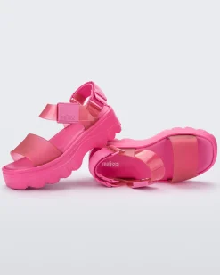 Discount Melissa Kick Off Sandal Pink/Clear Pink