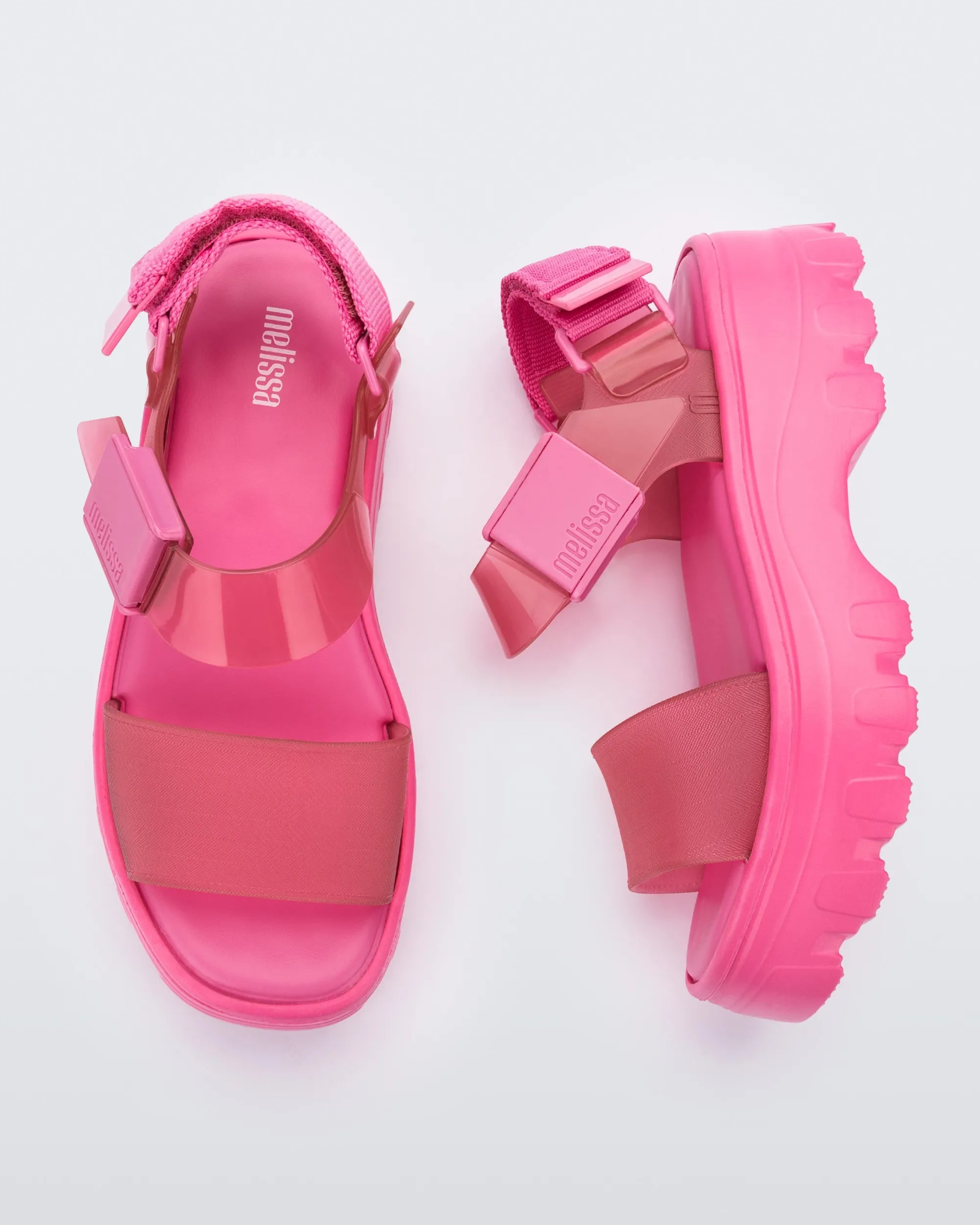 Discount Melissa Kick Off Sandal Pink/Clear Pink