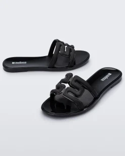 Sale Melissa M Slide Black