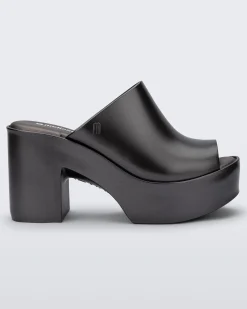 Melissa Mule Hype Dark Silver