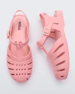 Outlet Melissa Possession Velvet Pink Flocked