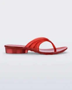 Best Melissa Quantum Flip Flop Transparent Red