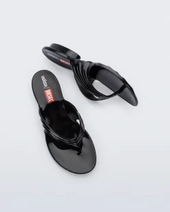 Melissa Quantum Flip Flop Black