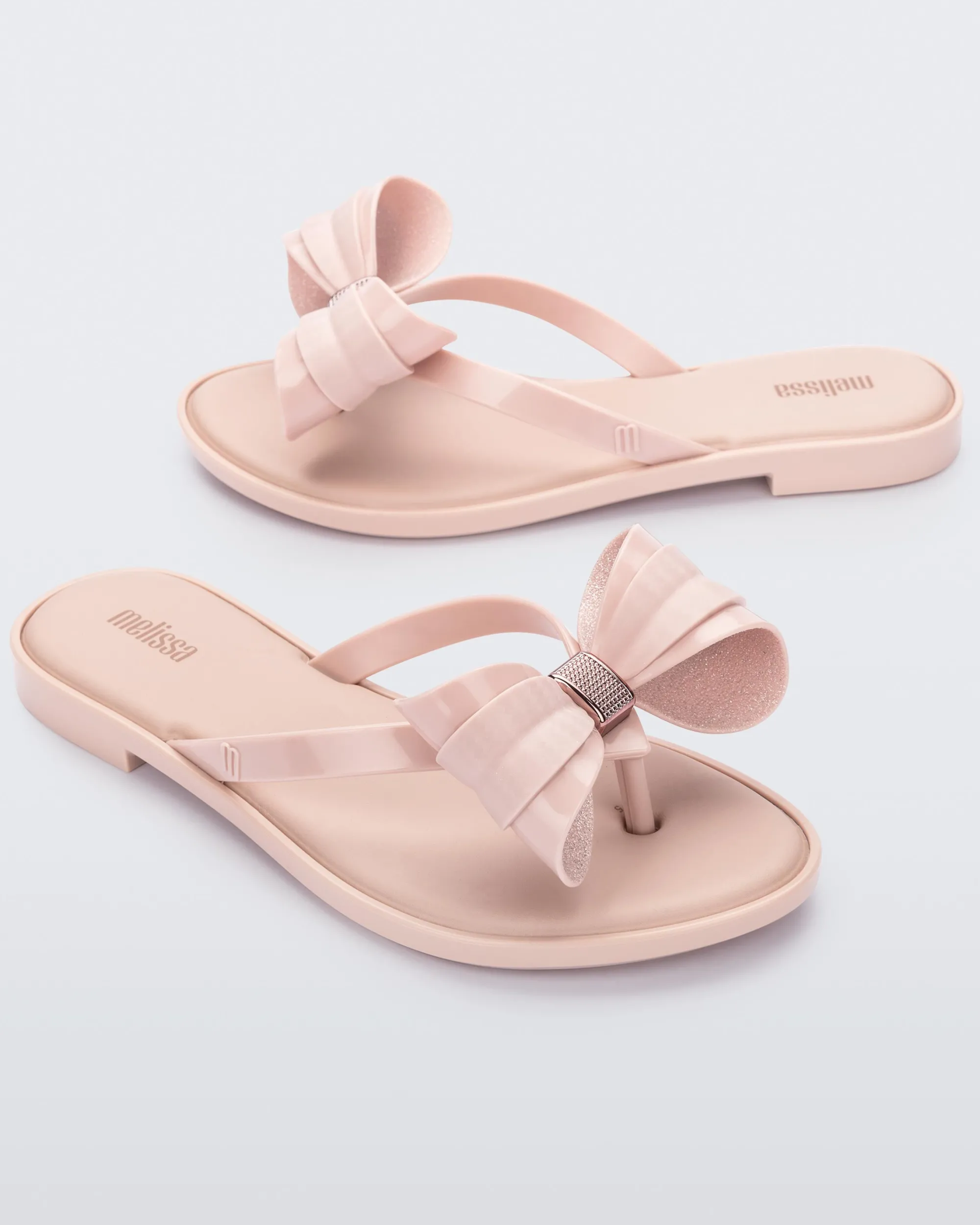Melissa Slim Flip Flop Glitter Pink