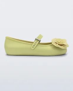 New Melissa Soft Ballerina Petals Green