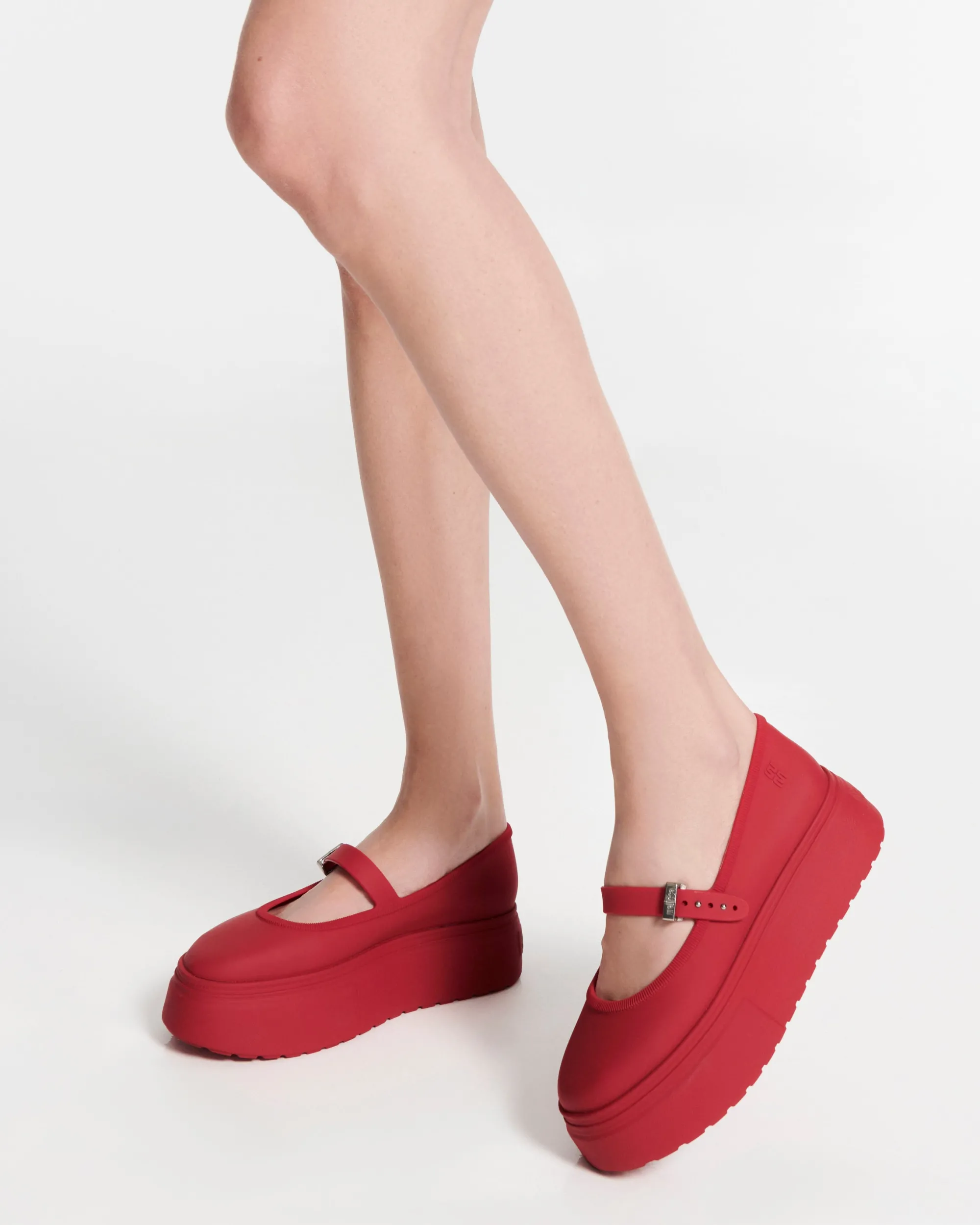 Hot Melissa Soft Ballerina Platform Red
