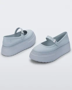 Discount Melissa Soft Ballerina Platform Light Blue