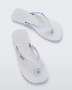 Best Melissa Sun Long Beach White/Glitter Clear