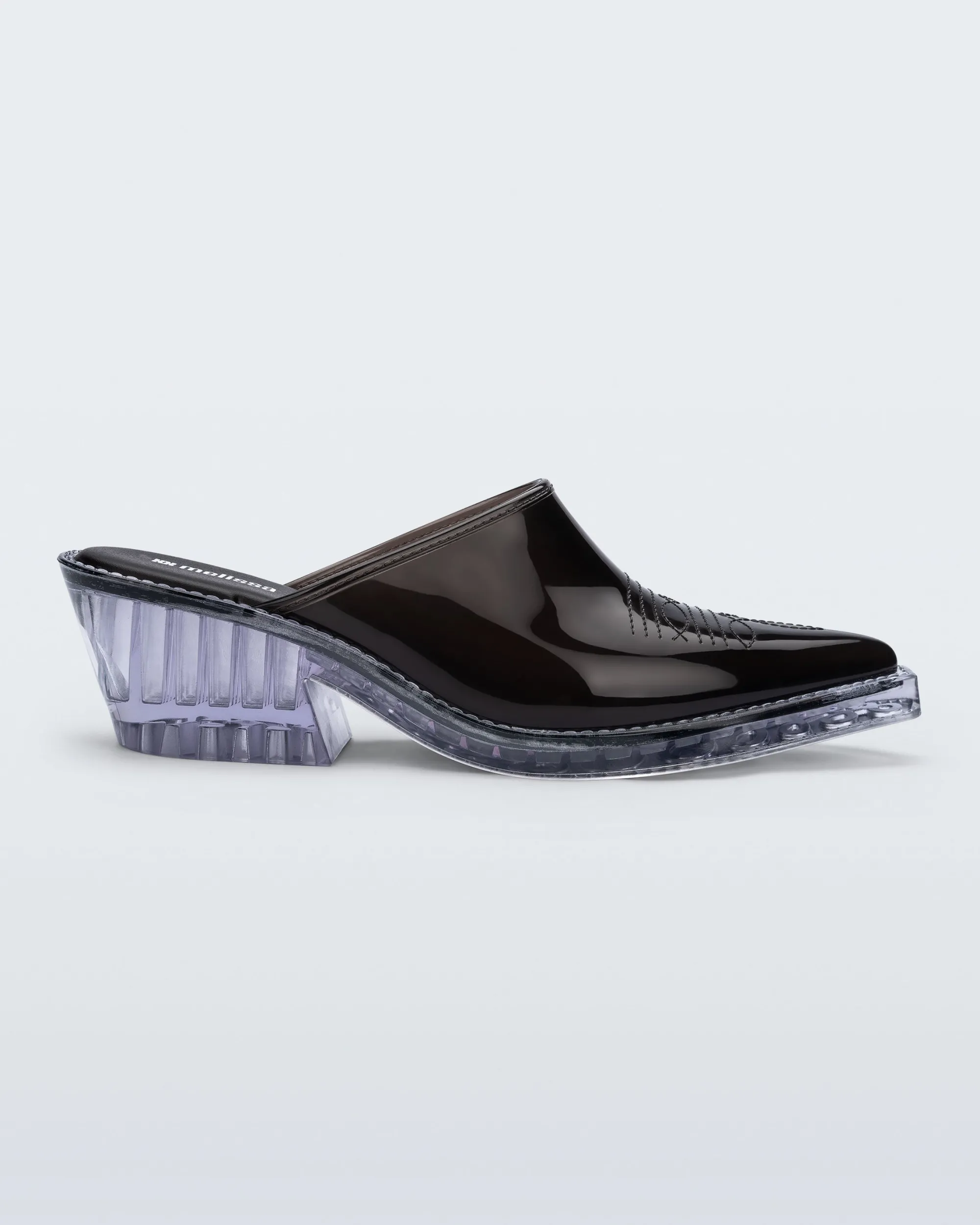 New Melissa Texas Mule Black/Clear
