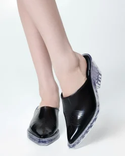 New Melissa Texas Mule Black/Clear