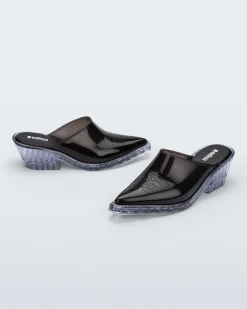 New Melissa Texas Mule Black/Clear